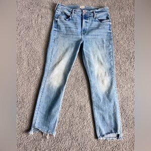 MOTHER jeans - The Mid Rise Dazzler Ankle Step Fray